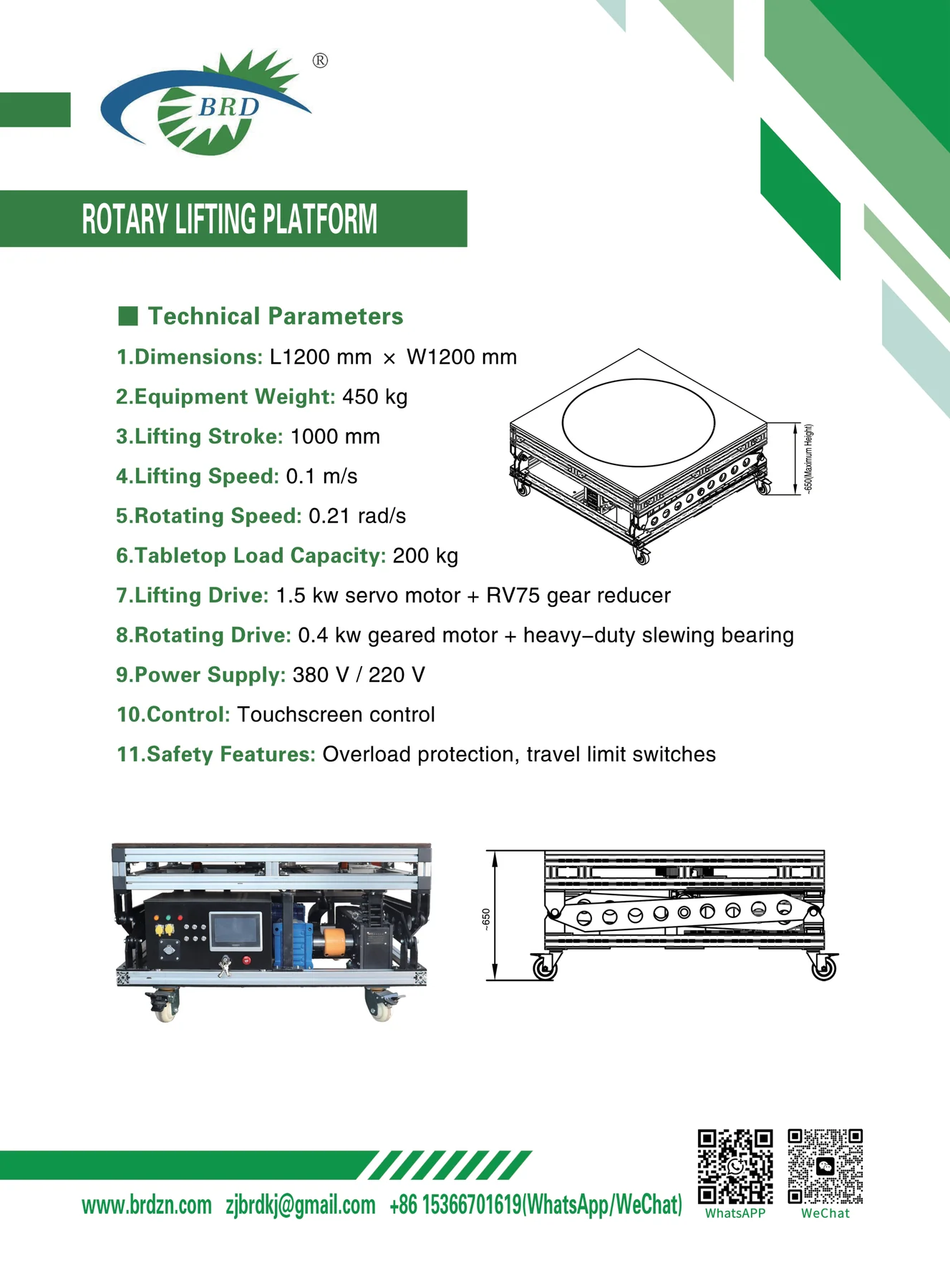 Rotary Lifting Platform