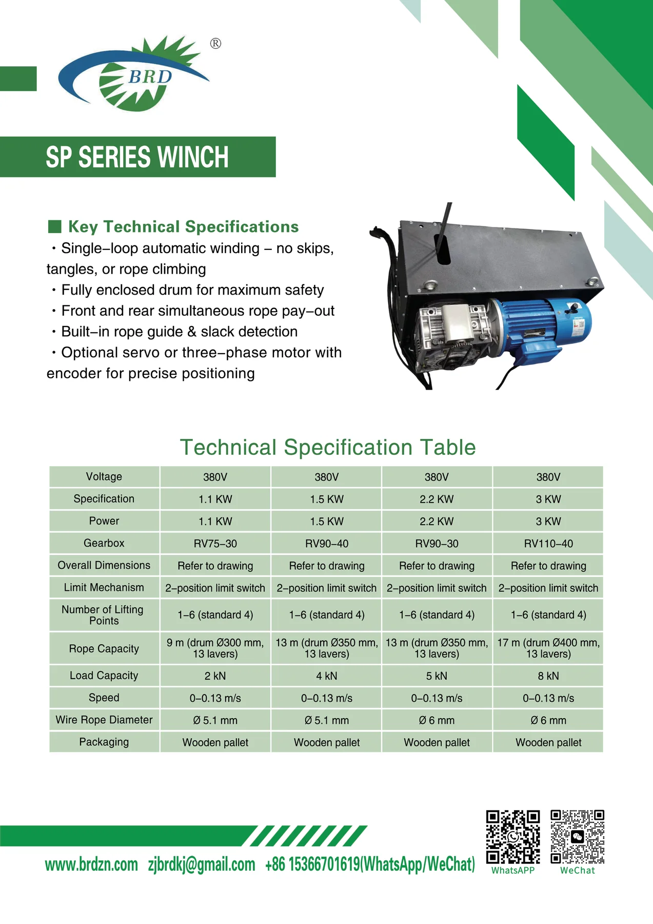 SP Series Winch