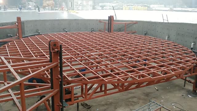 Round Lifting Stage Structure